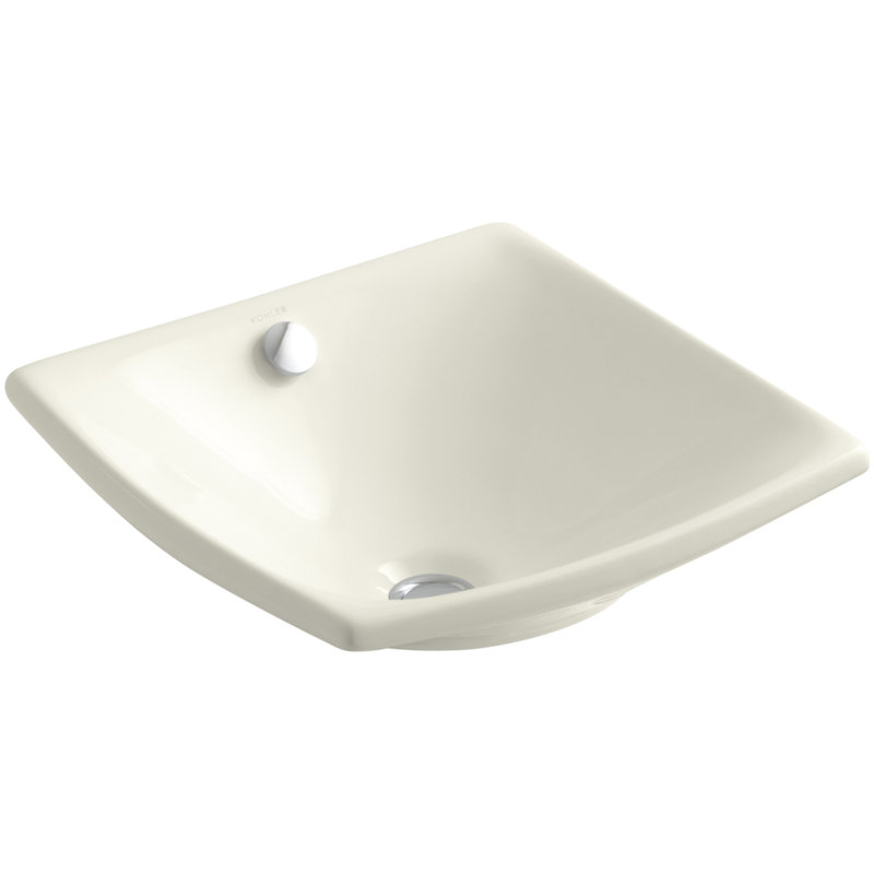 K1904796 Kohler Escale Ceramic Square Vessel Bathroom Sink with