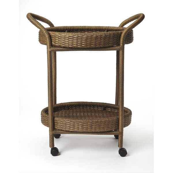 Chet Rattan Bar Cart By Highland Dunes Best Choices