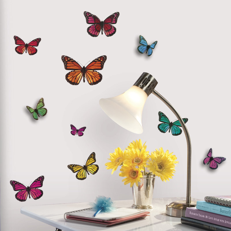 Wallhogs 3D Butterfly Wall Decal & Reviews Wayfair