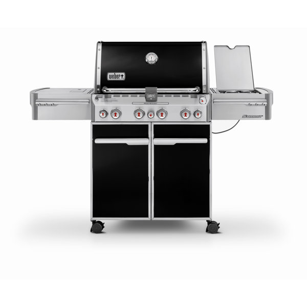 Summit E-470 4-Burner Natural Gas Grill with Side Burner by Weber