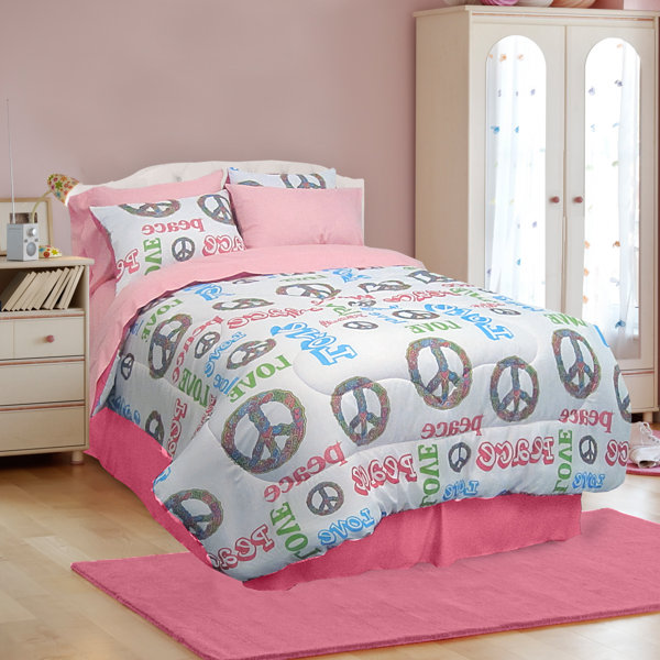 Veratex Peace And Love 4 Piece Comforter Set Reviews Wayfair