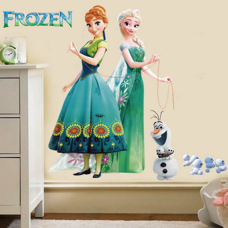 Disney Frozen Wall Sticker Elsa Anna  Kids Bedroom Nursey EXTRA Large  Decor