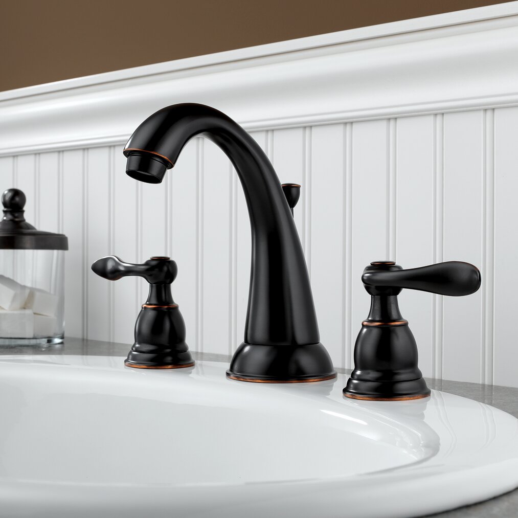 Delta Windemere Widespread Bathroom Faucet With Drain Assembly