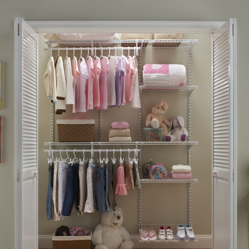 Closetmaid Shelftrack 60 W 96 W Closet System Reviews Wayfair