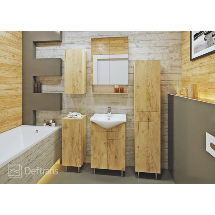 Drishya 56 Single Bathroom Vanity Set With Mirror Drishya 56 Single Bathroom Vanity Set With Mirror