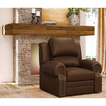 bipasha genuine leather manual recliner