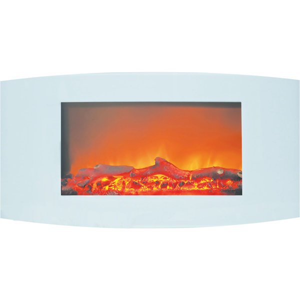 Bevers Wall Mounted Electric Fireplace by Ebern Designs