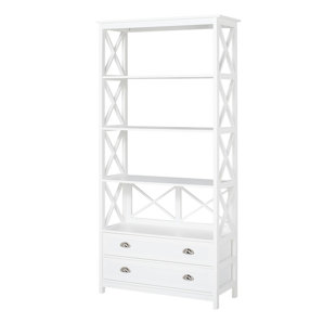 Mistana Foster Etagere Bookcase Wayfair