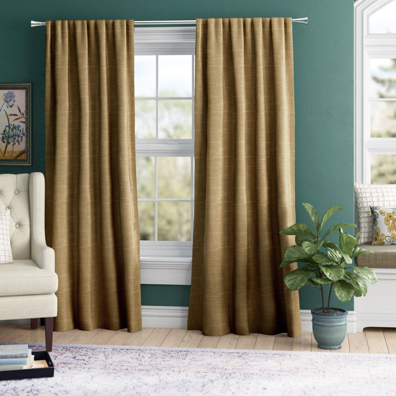 Eider Ivory Lakeland Solid Room Darkening Rod Pocket Curtain Solid Room Darkening Rod Pocket Curtain