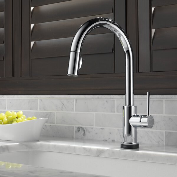 Trinsic Pull Down Touch Single Handle Kitchen Faucet with MagnaTite® Docking and Touch2O® Technology and Diamond Seal Technology by Delta