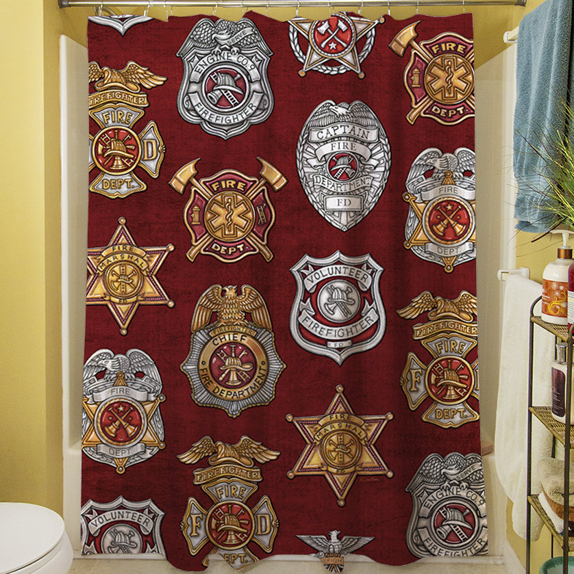 Manual Woodworkers Weavers Firefighter Badges Single Shower