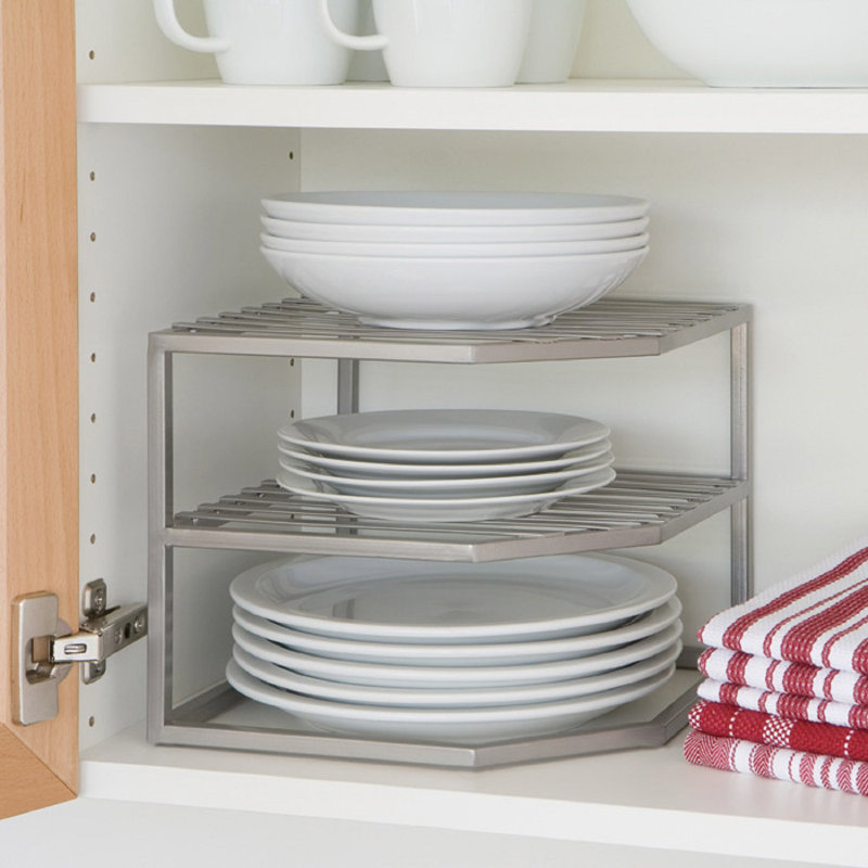 Rebrilliant Prevatte Corner Kitchen Cabinet Organizer Shelving