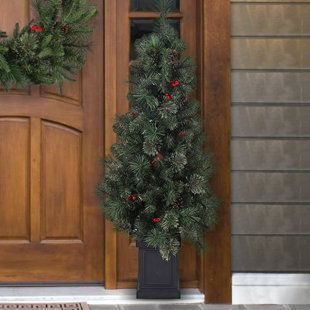cashmere mixed porch 4 green pine trees artificial christmas tree with 100 lights - Outdoor Artificial Christmas Tree cashmere mixed porch 4 green pine trees artificial christmas tree with 100 lights - Outdoor Artificial Christmas Tree