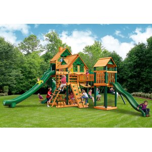 Treasure Trove II Treehouse Swing Set