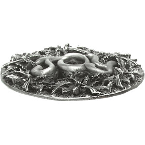 Joy and Holly Pewter Jar Candle Holder Top