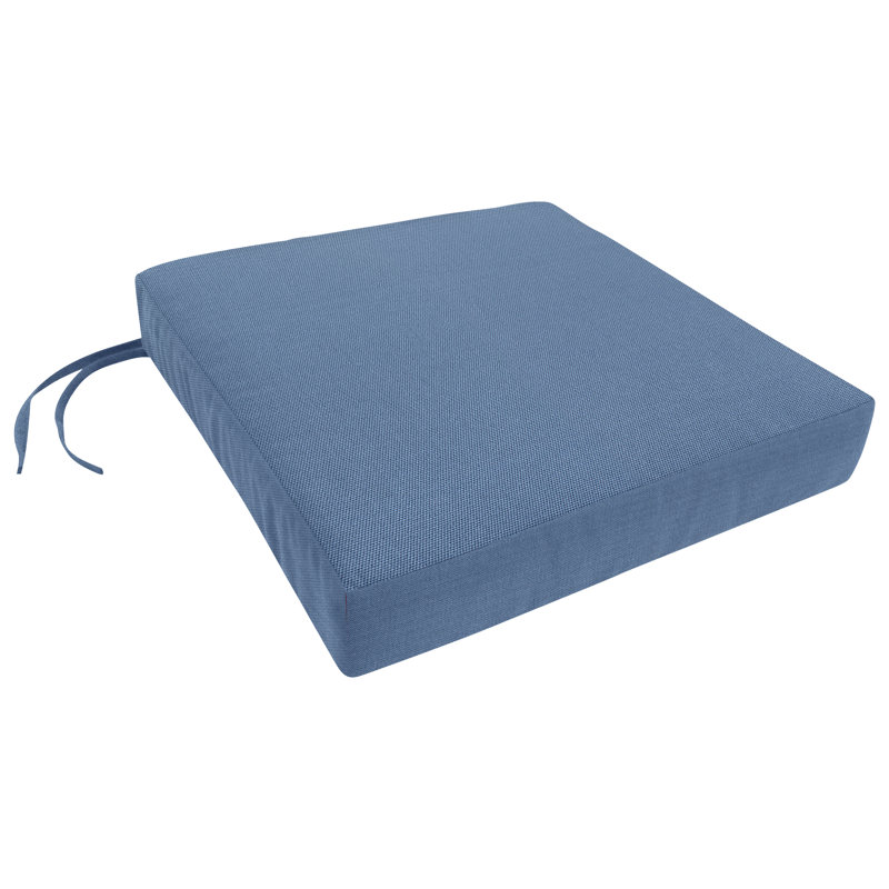 Easy Way Products Knife Edge Indoor Outdoor Sunbrella Dining Chair Cushion With Ties And Zippered Perigold