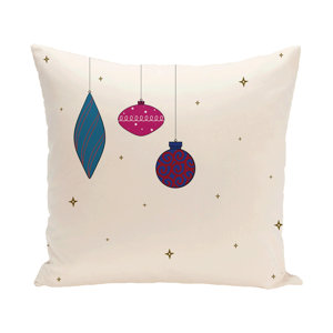 Ryman Light Bright Decorative Holiday Print Throw Pillow