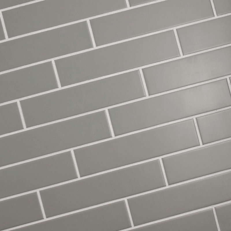 Matte Gray Subway Tile O2 Pilates Elitetile Retro 1 75 X 7 Porcelain Subway Tile In Matte Gray