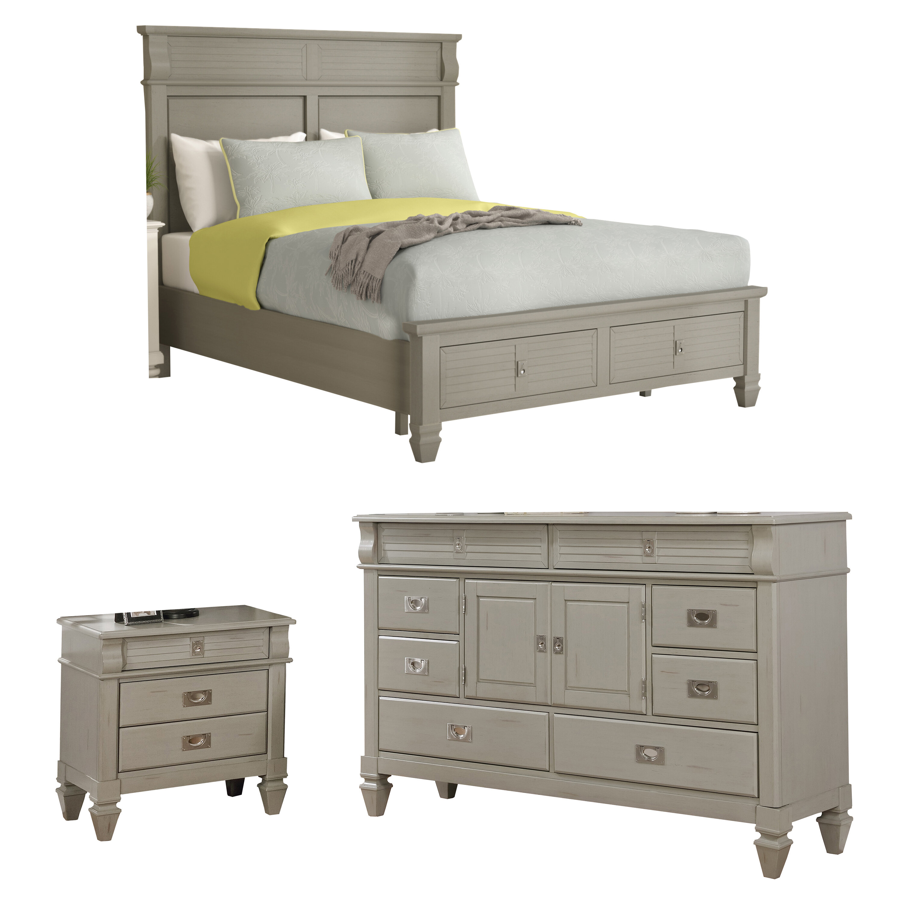 Vasilikos Platform Configurable Bedroom Set