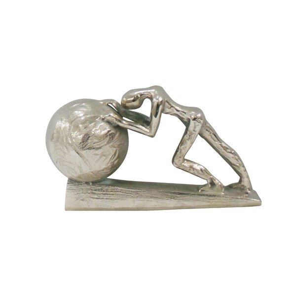 The Handcrafted, 4.75/" Tall Metal Soccer Players Hand-Welded Recycled Metal