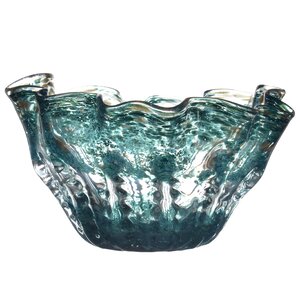 Abstract Glass Decorative Bowl