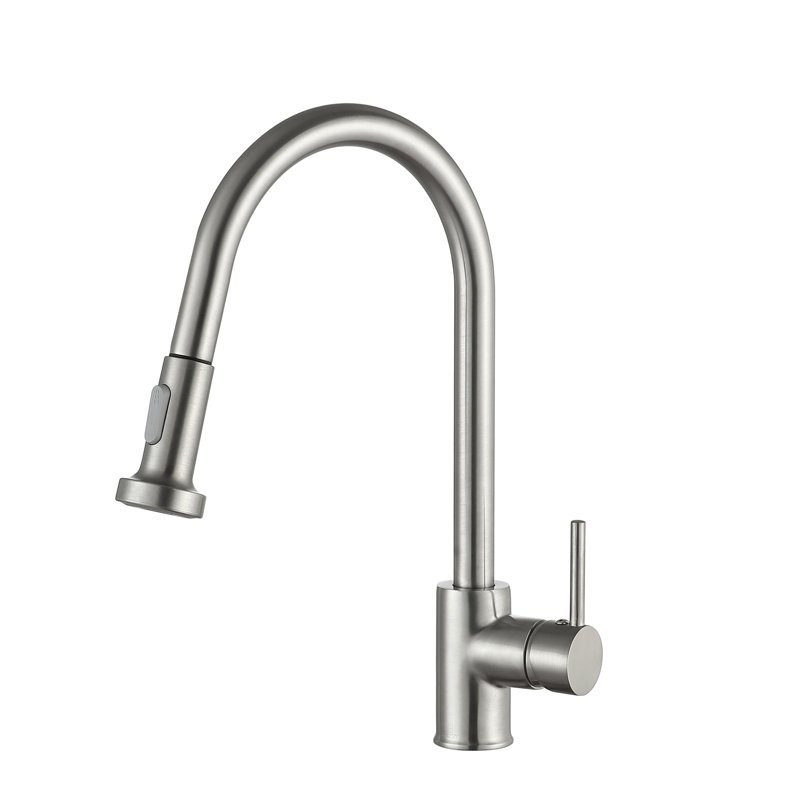 Anzzi Tycho Series Pull Out Single Handle Kitchen Faucet Wayfair