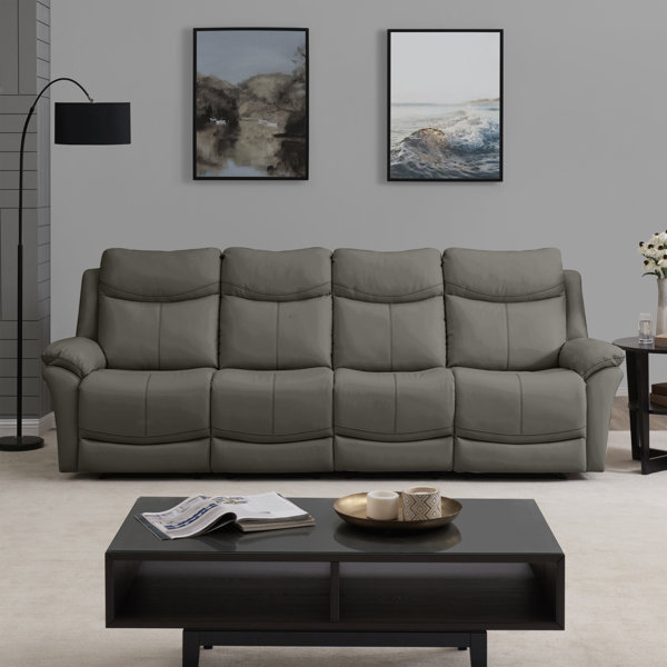 Latest Style Jabari 4 Seat Wall Hugger Home Theater Sofa Sweet Winter Deals on