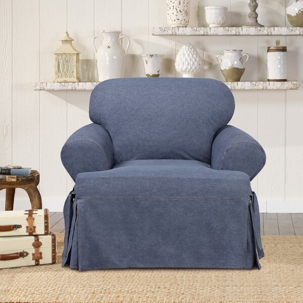 Authentic T-Cushion Armchair Slipcover By Sure Fit
