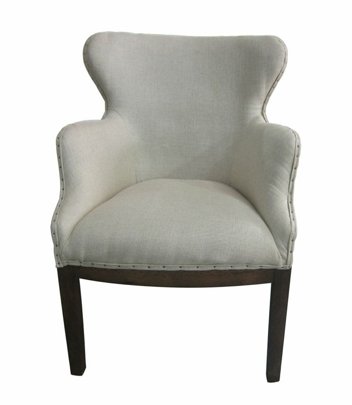 White x White Renson Barrel Chair & Reviews Wayfair
