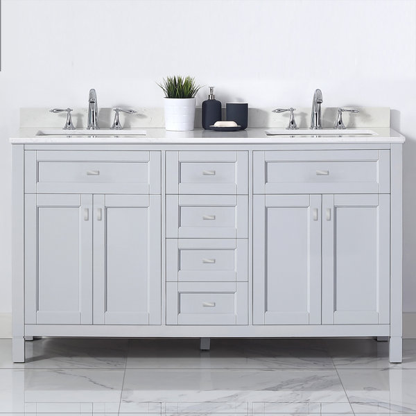 Bentson 60 Double Bathroom Vanity Set by Highland Dunes
