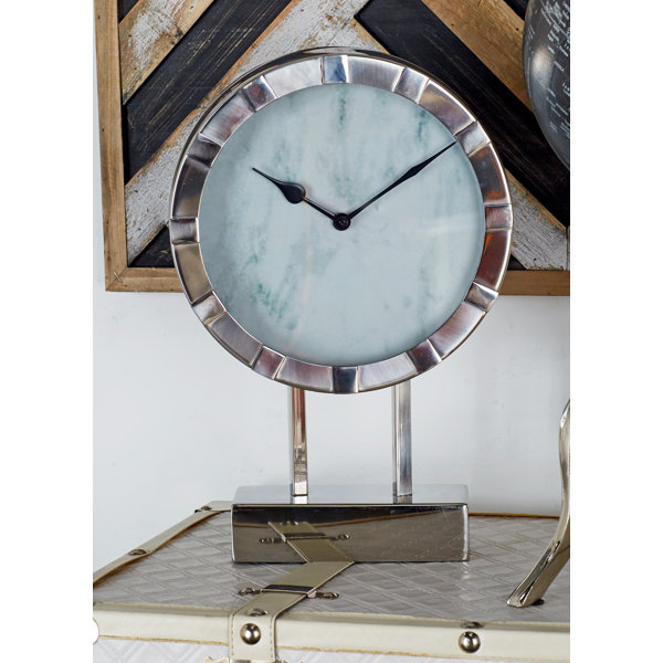 Stainless Steel Table Clock by Cole & Grey| @ $95.99