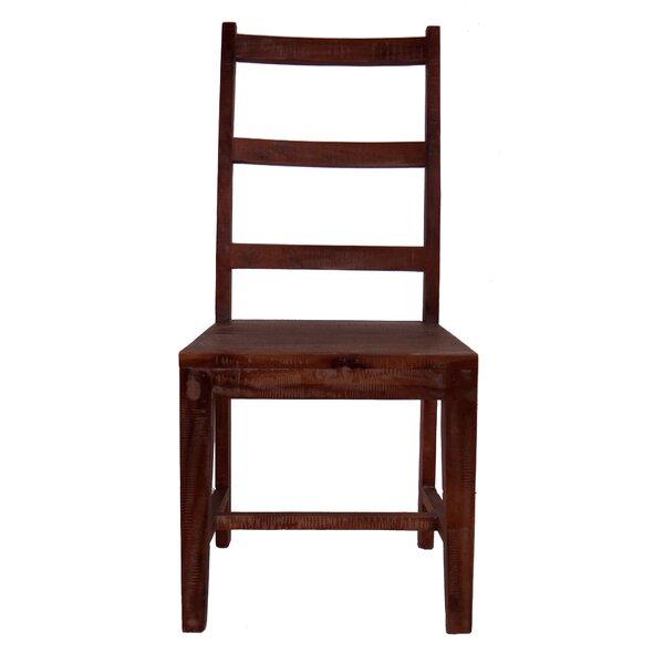 Mercato Solid Wood Ladder Back Side Chair In Natural Brown (Set Of 2) By Millwood Pines