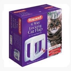 White Four-Way Cat Flap