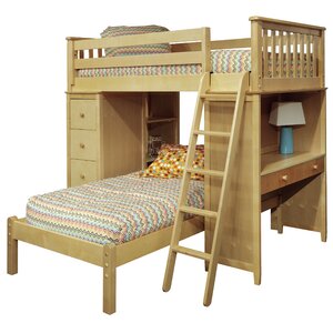 Bonneau Twin Over Twin Bed with Lower Platform