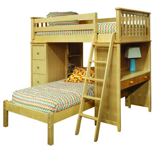 Bonneau Twin Over Twin Bed with Lower Platform