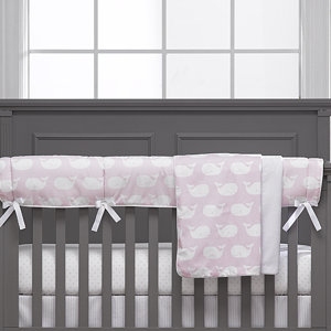 Freddy Whale Tails Bumperless 3 Piece Crib Bedding Set