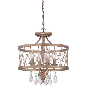 Cece 4-Light Drum Chandelier