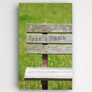 Jds Personalized Gifts Personalized Park Bench Graphic Art On