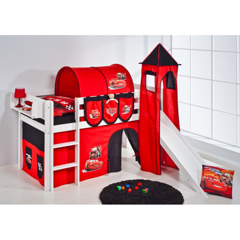 Cars Hochbett Disney S Cars Mit Textil Set 90cm X 200cm Wayfair De