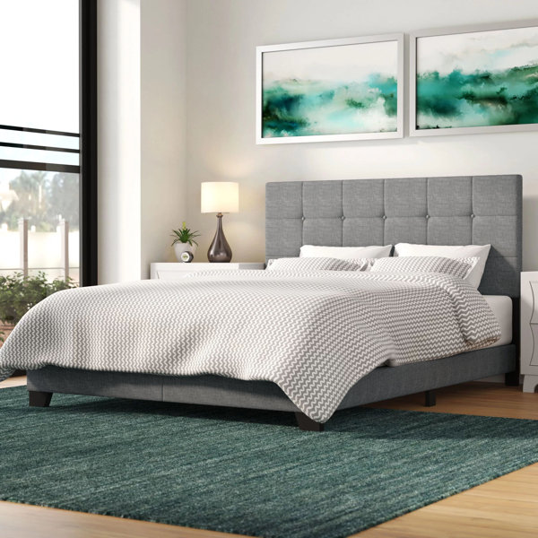 Reviews Cloer Upholstered Standard Bed By Mercury Row Spacial Price
