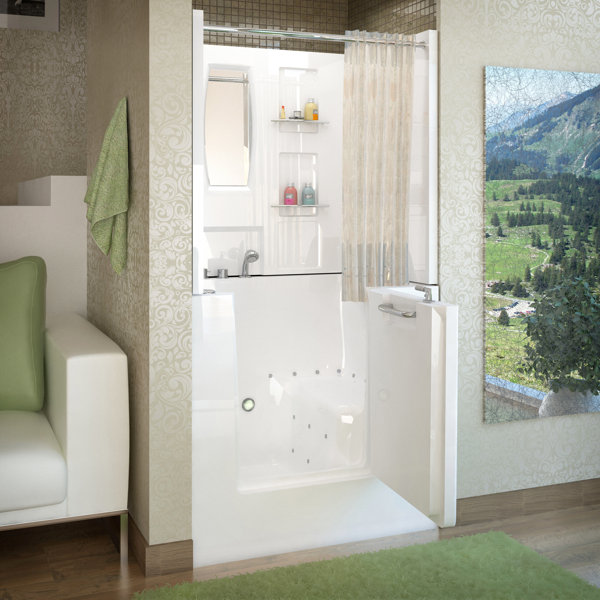 Mesa 40 x 31 Walk-In Air Jetted Bathtub by Therapeutic Tubs