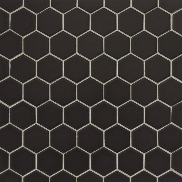 Porcelain Tile in Black by Grayson Martin