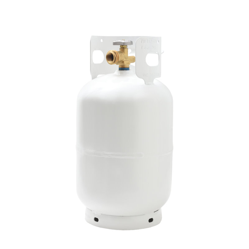 Empty Propane Cylinder with Overfill Protection Device Valve Flame King 30 lbs