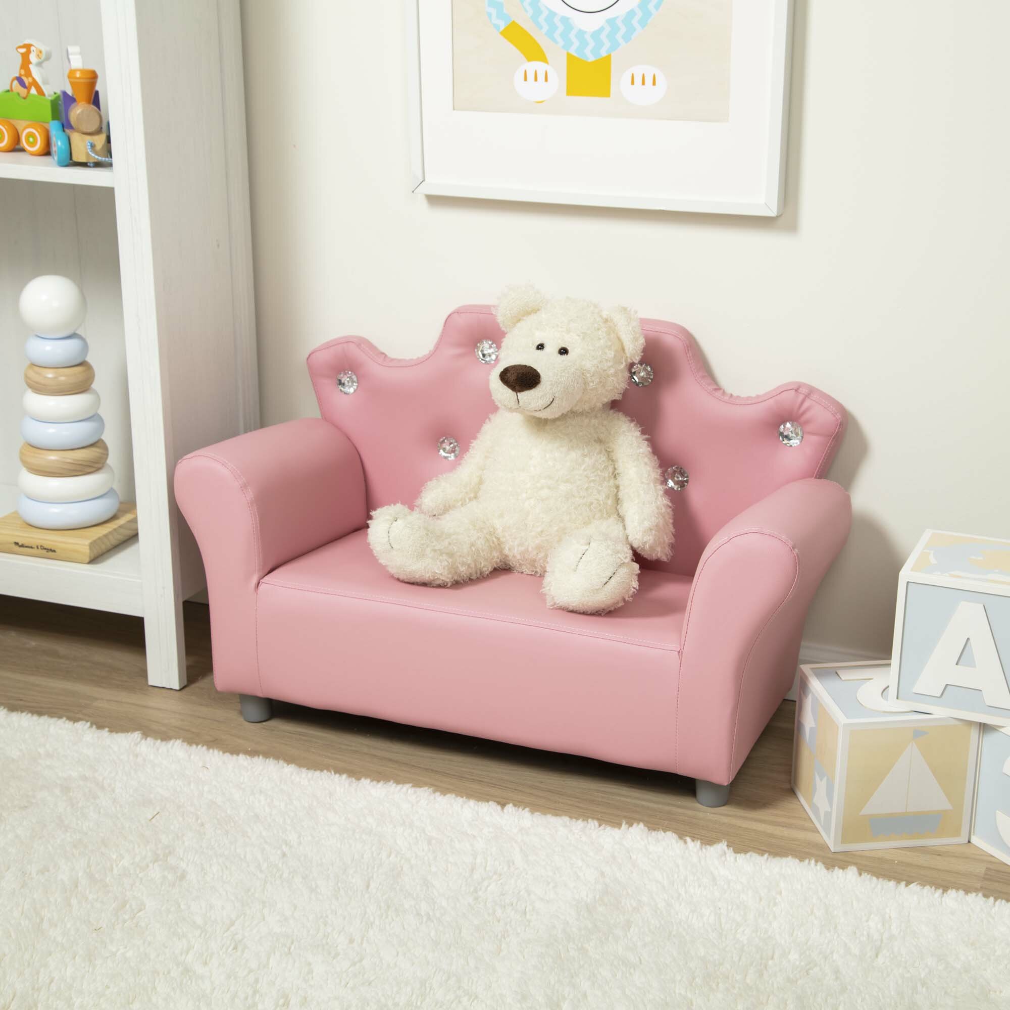 childrens faux leather sofa