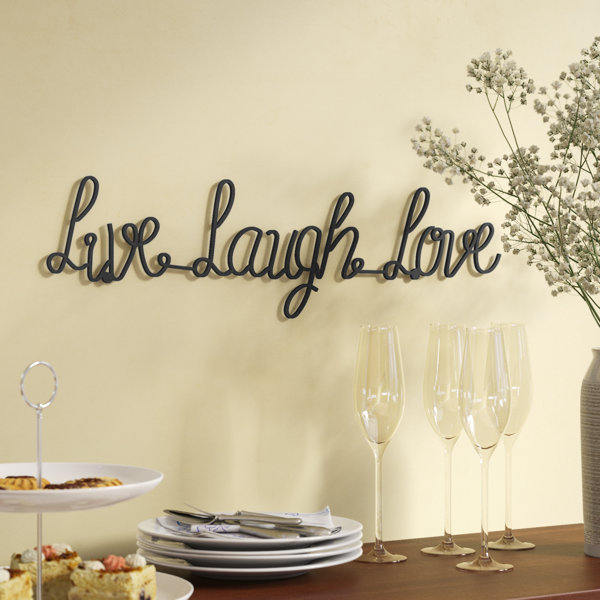 Floral Live Love Laugh Home Decor Tan Cream Metal Light Switch Plate Cover