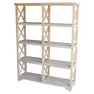 80 Inch Etagere Bookcase Wayfair X Design Etagere Bookcase