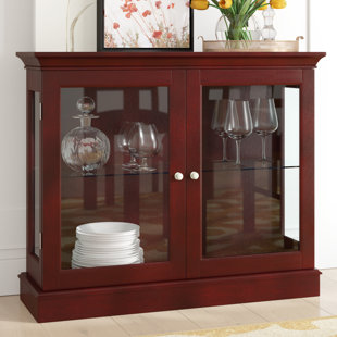 Knick Knack Cabinet Wayfair Granborough Floor Standing Curio Cabinet