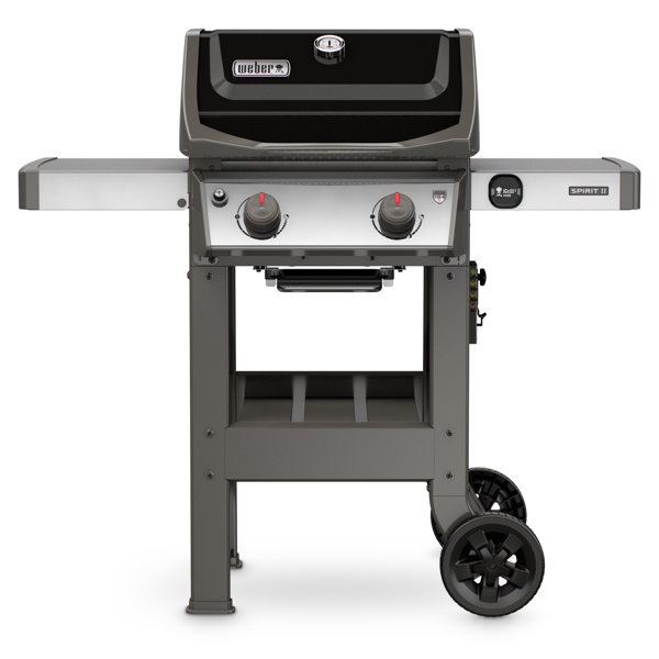 Spirit II E-210 2-Burner Propane Gas Grill with Side Shelves by Weber