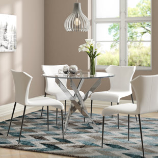 Large Gl Dining Table Wayfair Co Uk Raquel Gl Dining Table