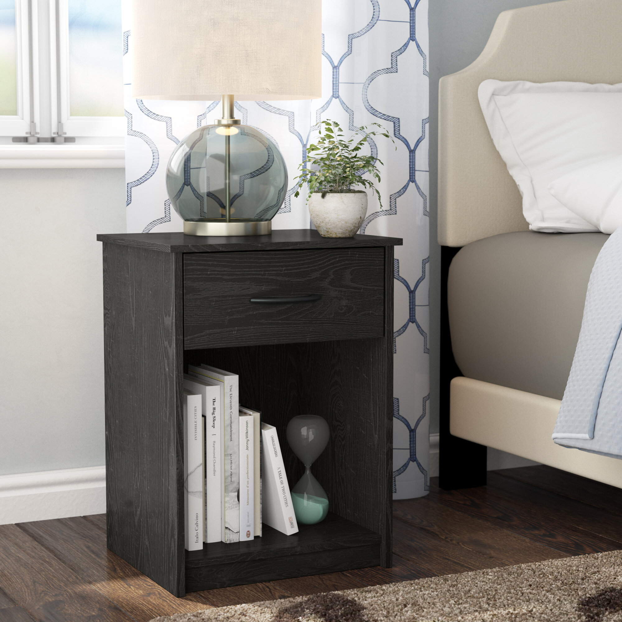 Andover Mills Bowdoin 1 Drawer Nightstand Reviews Wayfair